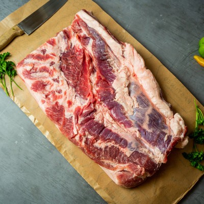 Свинина ребрышки мясные 900 г - купить в Воложке